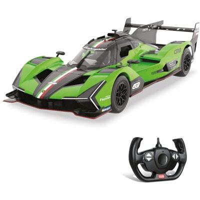 Mondo Motors Lamborghini SC 63 Le Mans, Modell im Maßstab 1:14, bis zu 10 km/h Geschwindigkeit, Spielzeugauto für Kinder 63836 Mondo Motors Lamborghini SC 63 Le Mans, Modell im Maßstab 1:14, bis zu 10 km/h Geschwindigkeit, Spielzeugauto für Kinder 63836