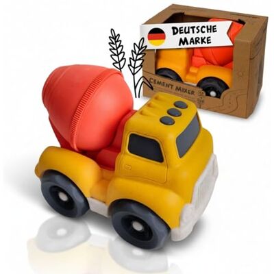 alldoro Betonmischer, Spielzeug-Auto, Baustellen-Fahrzeug, drehbare Trommel robuster Kunststoff-Weizenstroh-Mix, 18 cm groß, im Kinderzimmer & als Sandspielzeug, im Garten, Sandkasten oder am Strand alldoro Betonmischer, Spielzeug-Auto, Baustellen-Fahrzeug, drehbare Trommel robuster Kunststoff-Weizenstroh-Mix, 18 cm groß, im Kinderzimmer & als Sandspielzeug, im Garten, Sandkasten oder am Strand
