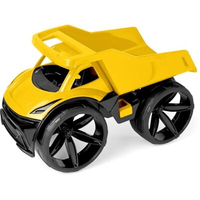 Wader Maximus Kipplaster gelb – Großer LKW Muldenkipper 59 cm, Sandkasten Baustellenfahrzeug, kippbare Mulde, robuster Lastwagen ab 1 Jahr Wader Maximus Kipplaster gelb – Großer LKW Muldenkipper 59 cm, Sandkasten Baustellenfahrzeug, kippbare Mulde, robuster Lastwagen ab 1 Jahr