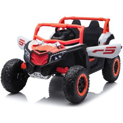 Playhouse Buggy RS 4x4 12V 180W, Ledersitz, 2 Stoßdämpfer, Eva Räder, 12V 9ah, Fernbedienung, Kinderauto Kinderfahrzeug Kinder Elektroauto (Orange) Playhouse Buggy RS 4x4 12V 180W, Ledersitz, 2 Stoßdämpfer, Eva Räder, 12V 9ah, Fernbedienung, Kinderauto Kinderfahrzeug Kinder Elektroauto (Orange)