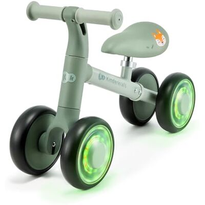 Kinderkraft Cutie Flash Laufrad, Lernlaufrad, Kinderlaufrad, Lauflernrad ohne Pedale, Räder mit LED-Lichtern, Modernes Design, Sichere Konstruktion, für Kinder ab 1 Jahr, Grün Kinderkraft Cutie Flash Laufrad, Lernlaufrad, Kinderlaufrad, Lauflernrad ohne Pedale, Räder mit LED-Lichtern, Modernes Design, Sichere Konstruktion, für Kinder ab 1 Jahr, Grün