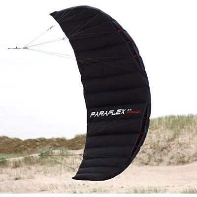 Wolkenstürmer ® Paraflex Speed 2.5 (schwarz) – Speed Kite, Powerkite, Zweileiner Lenkmatte Flugfertig mit Silikon-Dyneemaleinen + Handschlaufen Wolkenstürmer ® Paraflex Speed 2.5 (schwarz) – Speed Kite, Powerkite, Zweileiner Lenkmatte Flugfertig mit Silikon-Dyneemaleinen + Handschlaufen