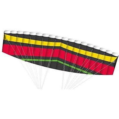 GÜNTHER FLUGSPIELE 1040 Sportlenkdrachen Tornado 200, Air Sport Drachen aus reißfestem Ripstop-Polyester, ca. 200 x 54 cm, für Kinder ab 14 Jahren, inkl. 36 kp Polyesterschnüre 2 x 35 m GÜNTHER FLUGSPIELE 1040 Sportlenkdrachen Tornado 200, Air Sport Drachen aus reißfestem Ripstop-Polyester, ca. 200 x 54 cm, für Kinder ab 14 Jahren, inkl. 36 kp Polyesterschnüre 2 x 35 m