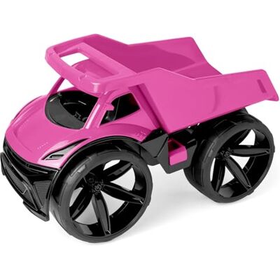 Wader Maximus Kipper pink, mit Breiten Reifen, Fahrzeug ca. 59 cm, robuster Kipplaster, Mulde kippbar, Spielfahrzeug ab 1 Jahr Wader Maximus Kipper pink, mit Breiten Reifen, Fahrzeug ca. 59 cm, robuster Kipplaster, Mulde kippbar, Spielfahrzeug ab 1 Jahr