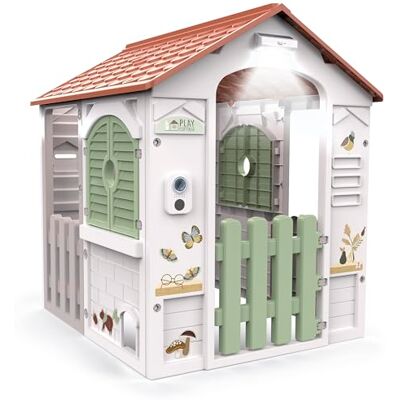 Chicos Play Cottage Robustes In- und Outdoor Kinder-Spielhaus mit Licht, Sound, aufklappbaren Fenstern & Katzenklappe Ab 2 Jahren (89608) Chicos Play Cottage Robustes In- und Outdoor Kinder-Spielhaus mit Licht, Sound, aufklappbaren Fenstern & Katzenklappe Ab 2 Jahren (89608)