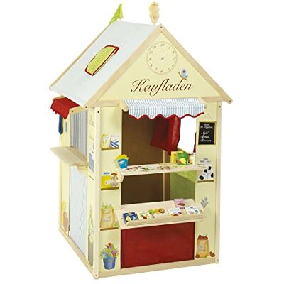roba Spielhaus-Kombination, enthält Kaufladen, Kasperletheater, Tafel, Schalter für Post/Bank/Kiosk roba Spielhaus-Kombination, enthält Kaufladen, Kasperletheater, Tafel, Schalter für Post/Bank/Kiosk