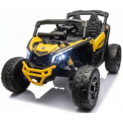 Playhouse Buggy Maverick 4x4 24V 800W, Bluetooth, Ledersitz, 2 Stoßdämpfer, Eva Räder, 24V 9ah, Fernbedienung, Kinderauto Kinderfahrzeug Kinder Elektroauto (Gelb) Playhouse Buggy Maverick 4x4 24V 800W, Bluetooth, Ledersitz, 2 Stoßdämpfer, Eva Räder, 24V 9ah, Fernbedienung, Kinderauto Kinderfahrzeug Kinder Elektroauto (Gelb)