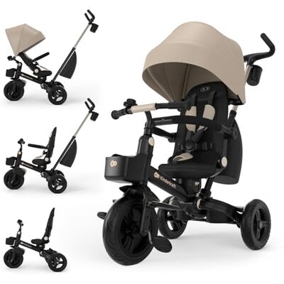 Kinderkraft Aveo 2 PRO Dreirad 6in1, Click&Twist Sitz, Klappbar, Beige Kinderkraft Aveo 2 PRO Dreirad 6in1, Click&Twist Sitz, Klappbar, Beige