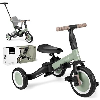 Kikka Boo KikkaBoo FLIP Dreirad ab 1 Jahr mit Schubstange Bis zu 5 Jahre, Laufrad 5-in-1, Umwandelbares Kinderdreirad zum Laufrad mit oder ohne Pedale, verstellbar und umbaubar, Armeegrün Kikka Boo KikkaBoo FLIP Dreirad ab 1 Jahr mit Schubstange Bis zu 5 Jahre, Laufrad 5-in-1, Umwandelbares Kinderdreirad zum Laufrad mit oder ohne Pedale, verstellbar und umbaubar, Armeegrün
