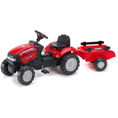 Falk I Case IH Kindertraktor Maxxum 130 CVX – Pedaltraktor mit Anhänger & Hupe – Trettraktor für Kinder 2–5 Jahre – Spielzeugtraktor Outdoor – Trecker mit Lenkrad. Falk I Case IH Kindertraktor Maxxum 130 CVX – Pedaltraktor mit Anhänger & Hupe – Trettraktor für Kinder 2–5 Jahre – Spielzeugtraktor Outdoor – Trecker mit Lenkrad.