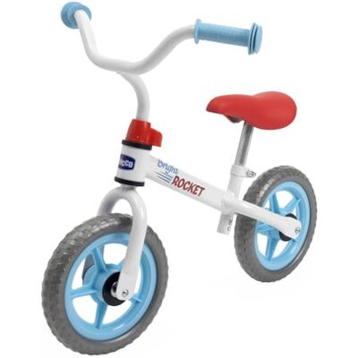 Chicco Balance Bike Bright Rocket, pedalfreies Kinderfahrrad, leichtes Balance Bike, mit verstellbarem Lenker und Sitz, max 25 kg, weiß, 2-5 Jahre, Geschenkidee Chicco Balance Bike Bright Rocket, pedalfreies Kinderfahrrad, leichtes Balance Bike, mit verstellbarem Lenker und Sitz, max 25 kg, weiß, 2-5 Jahre, Geschenkidee