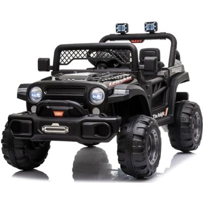 Playhouse Kinder Elektroauto Jep BH 180 Watt, Radlager, 2 Stoßdämpfer, Eva Räder, 12V 9ah, Fernbedienung, Kinderauto Kinderfahrzeug (Schwarz) Playhouse Kinder Elektroauto Jep BH 180 Watt, Radlager, 2 Stoßdämpfer, Eva Räder, 12V 9ah, Fernbedienung, Kinderauto Kinderfahrzeug (Schwarz)