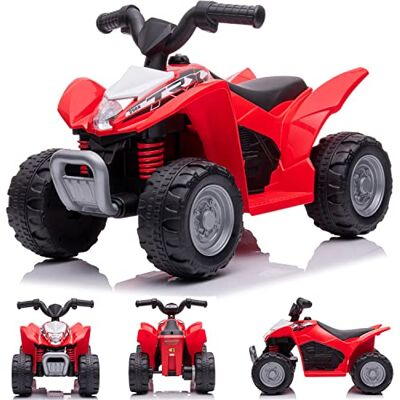 sun baby Kinder Elektroauto Quad, 3km/h, Kinderquad, Rutschauto fur Kinder ab 18 Monaten, Led Lampe, Spielzeug, Electroroller (Rot) sun baby Kinder Elektroauto Quad, 3km/h, Kinderquad, Rutschauto fur Kinder ab 18 Monaten, Led Lampe, Spielzeug, Electroroller (Rot)