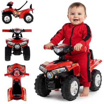 sun baby Rutschauto ab 1 Jahr, Quad Rutscher, Babyquad, Fahrzeug Rutschfahrzeug Babyauto Auto (Rot) sun baby Rutschauto ab 1 Jahr, Quad Rutscher, Babyquad, Fahrzeug Rutschfahrzeug Babyauto Auto (Rot)