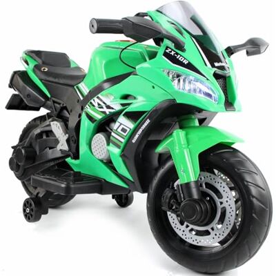 Playhouse Kinder Elektro Motorrad MBT, Ledersitz, Eva Räder, 12V 7ah Kinderauto Kinderfahrzeug (Grün) Playhouse Kinder Elektro Motorrad MBT, Ledersitz, Eva Räder, 12V 7ah Kinderauto Kinderfahrzeug (Grün)