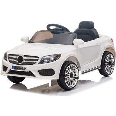 Playhouse Kinder Elektroauto Cabrio GT, für Kinder mit USB LED, Kinderauto Kinderfahrzeug (Weiß) Playhouse Kinder Elektroauto Cabrio GT, für Kinder mit USB LED, Kinderauto Kinderfahrzeug (Weiß)