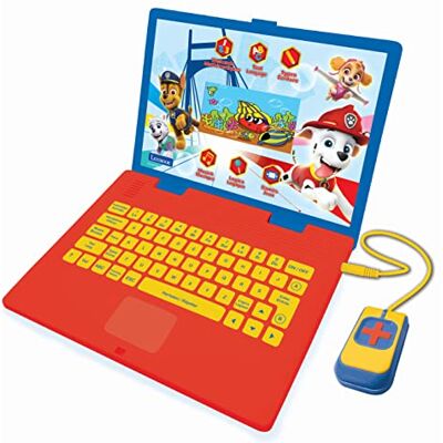 Lexibook , La Paw Patrol Lern-Laptop, zweisprachig, niederländisch/französisch, Spielzeug für Kinder mit 130 Lernaktivitäten, Spielen und Musik, blau, JC798PAi10 Lexibook , La Paw Patrol Lern-Laptop, zweisprachig, niederländisch/französisch, Spielzeug für Kinder mit 130 Lernaktivitäten, Spielen und Musik, blau, JC798PAi10