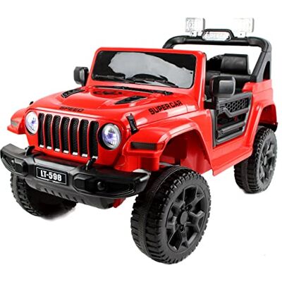 Playhouse Kinder Elektroauto Jep LT Off Road 4x4, 4 Motoren 12V, 12V 9ah, 4 Stoßdämpfer, Eva-Räder, Kinderauto Kinderfahrzeug Elektroauto (1.rot) Playhouse Kinder Elektroauto Jep LT Off Road 4x4, 4 Motoren 12V, 12V 9ah, 4 Stoßdämpfer, Eva-Räder, Kinderauto Kinderfahrzeug Elektroauto (1.rot)
