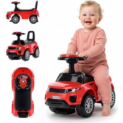 sun baby Rutschauto ab 1 Jahr, Bobbycar, Knderauto ab 12 Monaten, Auto, Lauflernhilfe mit Hupe und Motorengeräuschen (Rot) sun baby Rutschauto ab 1 Jahr, Bobbycar, Knderauto ab 12 Monaten, Auto, Lauflernhilfe mit Hupe und Motorengeräuschen (Rot)