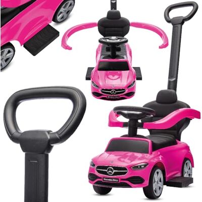 sun baby Rutschauto ab 1 Jahr Mercedes C-Class, Kinderfahrzeug für Jungen und Mädchen mit hohe Rückenlehne, Audio-Lenkrad, ausziehbare Fußstützen, Staufach (Rosa) sun baby Rutschauto ab 1 Jahr Mercedes C-Class, Kinderfahrzeug für Jungen und Mädchen mit hohe Rückenlehne, Audio-Lenkrad, ausziehbare Fußstützen, Staufach (Rosa)
