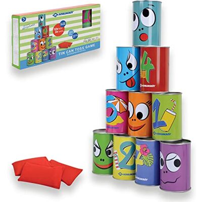 Schildkröt Dosenwerfen Kinder, Dosenwurfspiel Kindergeburtstage, Büchsenwerfen Garten, 10 Metalldosen & 3 Wurfsäckchen, Wurfspiel für Drinnen & Draußen Schildkröt Dosenwerfen Kinder, Dosenwurfspiel Kindergeburtstage, Büchsenwerfen Garten, 10 Metalldosen & 3 Wurfsäckchen, Wurfspiel für Drinnen & Draußen