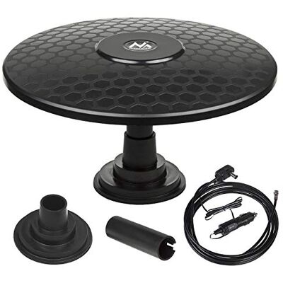 Maclean MCTV-945 Omnidirektionale Antenne Multidirektionale Außenantenne Aktive Fernseher-Antenne DVB-T/T2 H.265 HEVC (Magnet 12/24V) Maclean MCTV-945 Omnidirektionale Antenne Multidirektionale Außenantenne Aktive Fernseher-Antenne DVB-T/T2 H.265 HEVC (Magnet 12/24V)