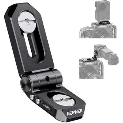 NEEWER Mini L Plate Zubehör, faltbare L Halterung Mount Adapter mit 1/4Zoll Schrauben, abnehmbarem Anti Twist Pin Kompatibel mit SmallRig Kamerakäfig LED Licht Action Cam kabellosem Videosender, UA081 NEEWER Mini L Plate Zubehör, faltbare L Halterung Mount Adapter mit 1/4Zoll Schrauben, abnehmbarem Anti Twist Pin Kompatibel mit SmallRig Kamerakäfig LED Licht Action Cam kabellosem Videosender, UA081