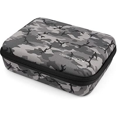 deleyCON GoPro Tasche Hardcase Actionkamera Zubehör Gr. L Camouflage Robust, strapazierfähig, Staubschutz, Aufprallschutz, Spritzwasserschutz, für GoPro HERO 13/12/11/10/9 deleyCON GoPro Tasche Hardcase Actionkamera Zubehör Gr. L Camouflage Robust, strapazierfähig, Staubschutz, Aufprallschutz, Spritzwasserschutz, für GoPro HERO 13/12/11/10/9