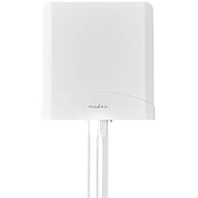 NEDIS 5G / 4G / 3G Antenne – Stabiler Signalempfang mit 2,5 langem LMR200-Kabel und nur einer Antenne – 698-5000 MHz – Outdoor geeignet – Weiß NEDIS 5G / 4G / 3G Antenne – Stabiler Signalempfang mit 2,5 langem LMR200-Kabel und nur einer Antenne – 698-5000 MHz – Outdoor geeignet – Weiß