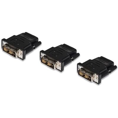 LINK LKADAT2803 Adapter DVI-D 18+1 Stecker auf HDMI-Buchse bidirektional – Full HD 1080p Video-Konverter für PC, Monitor, TV und Projektoren, 3 Stück LINK LKADAT2803 Adapter DVI-D 18+1 Stecker auf HDMI-Buchse bidirektional – Full HD 1080p Video-Konverter für PC, Monitor, TV und Projektoren, 3 Stück