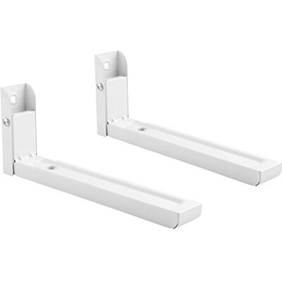 RICOO Mikrowellenhalterung Anschluss Sets für Mikrowellen Wand Halter Wandhalterung Unterbau WM0106 Halterung Mikrowellenregal Stand Regal für Küche, 2 Stück (Paar) Weiß RICOO Mikrowellenhalterung Anschluss Sets für Mikrowellen Wand Halter Wandhalterung Unterbau WM0106 Halterung Mikrowellenregal Stand Regal für Küche, 2 Stück (Paar) Weiß