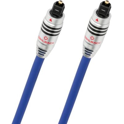 Oehlbach Series 80 High-End optisches Digitalkabel mit vollmetall Toslink-Stecker (Digital-Audiokabel Heimkino, Soundbar, Blu-Ray Player & PS4pro, Xbox One) 4,0 m blau Oehlbach Series 80 High-End optisches Digitalkabel mit vollmetall Toslink-Stecker (Digital-Audiokabel Heimkino, Soundbar, Blu-Ray Player & PS4pro, Xbox One) 4,0 m blau