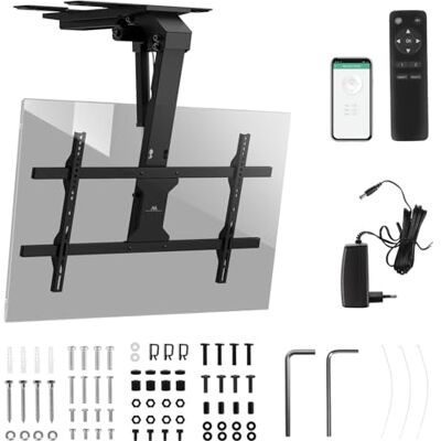 Maclean MC-110 T Elektrische TV-Deckenhalterung Motorisierte Neigungsverstellung Bis -80° Kompatibel Für 43-86 Zoll Fernseher Bis 45 kg Tuya Smart-Home Steuerung Maclean MC-110 T Elektrische TV-Deckenhalterung Motorisierte Neigungsverstellung Bis -80° Kompatibel Für 43-86 Zoll Fernseher Bis 45 kg Tuya Smart-Home Steuerung