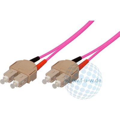 Tecline 39875903 OM4-Faser LWL-Kabel (50/125 µm, 3,0 m) erikaviolett Tecline 39875903 OM4-Faser LWL-Kabel (50/125 µm, 3,0 m) erikaviolett