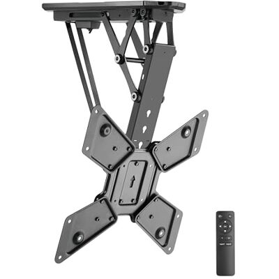 RICOO TV Deckenhalterung Elektrisch Klappbar Fernsehhalterung für 32-55 Zoll Fernseher Halterung Decke SE0544 Smart Decken-Montage Dachschräge Lift Deckenhalterung bis 30 kg & VESA 400 x 400 mm RICOO TV Deckenhalterung Elektrisch Klappbar Fernsehhalterung für 32-55 Zoll Fernseher Halterung Decke SE0544 Smart Decken-Montage Dachschräge Lift Deckenhalterung bis 30 kg & VESA 400 x 400 mm