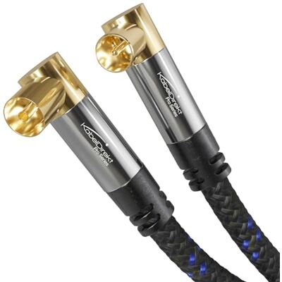 KabelDirekt – 4K TV-Antennenkabel 90°/90° – 10m – Nylon, beidseitig 90° KabelDirekt – 4K TV-Antennenkabel 90°/90° – 10m – Nylon, beidseitig 90°