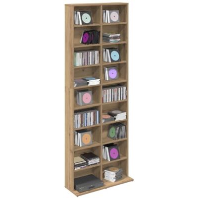 vidaXL CD Regal Artisan-Eiche 65 x 23,5 x 175 cm Holzwerkstoff vidaXL CD Regal Artisan-Eiche 65 x 23,5 x 175 cm Holzwerkstoff