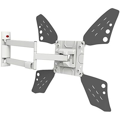 Barkan Wandhalterung für TV und Monitor, flach, gekrümmt, sehr niedriges Profil, Schwarz Full Motion 4 Bewegungen, weiß, extra lang 70.0 weiß Barkan Wandhalterung für TV und Monitor, flach, gekrümmt, sehr niedriges Profil, Schwarz Full Motion 4 Bewegungen, weiß, extra lang 70.0 weiß
