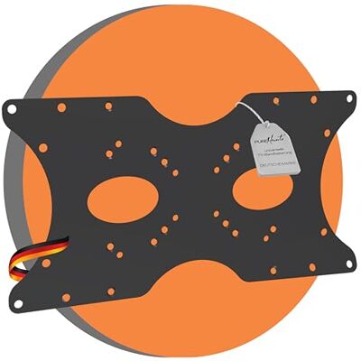 PureMounts Vesa Adapter, Adapterplatte Universal 50x50 bis 400x200 mm, Für Monitor, TV, Fernseher, Bildschirm, Halterung, Wandhalterung, Schwarz PureMounts Vesa Adapter, Adapterplatte Universal 50x50 bis 400x200 mm, Für Monitor, TV, Fernseher, Bildschirm, Halterung, Wandhalterung, Schwarz