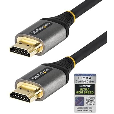 StarTech .com 3m HDMI 2.1 Kabel 8K Zertifiziertes Ultra High Speed HDMI Kabel 48Gbit/s 8K 60Hz/4K 120Hz HDR10+ eARC UHD 8K HDMI Monitorkabel Monitor/TV Flexible TPE Ummantelung (HDMM21V3M) StarTech .com 3m HDMI 2.1 Kabel 8K Zertifiziertes Ultra High Speed HDMI Kabel 48Gbit/s 8K 60Hz/4K 120Hz HDR10+ eARC UHD 8K HDMI Monitorkabel Monitor/TV Flexible TPE Ummantelung (HDMM21V3M)