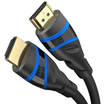 KabelDirekt – 10K & 8K HDMI 2.1b – 1,5m – zertifiziert, Schwarz-Blau KabelDirekt – 10K & 8K HDMI 2.1b – 1,5m – zertifiziert, Schwarz-Blau