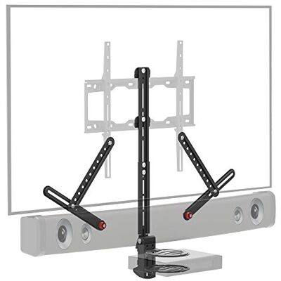 Barkan Universelle Soundbar-Halterung und A/V-Regal, verstellbare Halterung zur Montage über oder unter dem Fernseher, Größen 33-203,2 cm, passend für die meisten Soundbars bis zu 6,4 kg, rutschfeste Barkan Universelle Soundbar-Halterung und A/V-Regal, verstellbare Halterung zur Montage über oder unter dem Fernseher, Größen 33-203,2 cm, passend für die meisten Soundbars bis zu 6,4 kg, rutschfeste