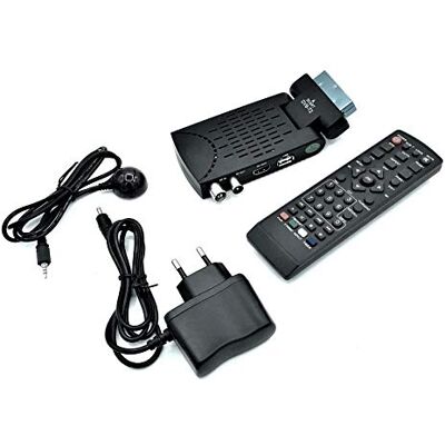 tempo di saldi Generico Digital-Decoder terrestrisch HD Mini Dvb T2 USB Hdmi Scart-Buchse 180° Fernsehempfänger, Schwarz tempo di saldi Generico Digital-Decoder terrestrisch HD Mini Dvb T2 USB Hdmi Scart-Buchse 180° Fernsehempfänger, Schwarz