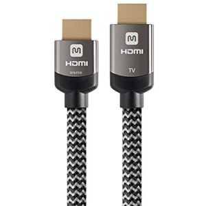 Monoprice Moonrise HDMI High Speed Active Kabel – 90 cm – Grau, 4K @ 60 Hz, 18 Gbit/s, HDR, 26AWG, YUV, 4:4, CL3 – Luxe Active Series (113758) Monoprice Moonrise HDMI High Speed Active Kabel – 90 cm – Grau, 4K @ 60 Hz, 18 Gbit/s, HDR, 26AWG, YUV, 4:4, CL3 – Luxe Active Series (113758)