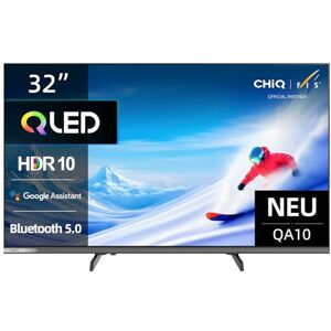 CHIQ 32QA10 32 Zoll(80 cm) Full-HD QLED Smart Google TV mit HDR10, Dolby Audio, Airplay, Chromecast, Integrierter Triple Tuner (DVB-C/T/T2/S/S2), Prime Video, Integrierter Google Assistant CHIQ 32QA10 32 Zoll(80 cm) Full-HD QLED Smart Google TV mit HDR10, Dolby Audio, Airplay, Chromecast, Integrierter Triple Tuner (DVB-C/T/T2/S/S2), Prime Video, Integrierter Google Assistant