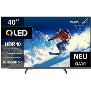 CHIQ 40QA10 40 Zoll(100 cm) Ful-HD QLED Google Smart TV mit HDR10, Dolby Audio, Airplay, Chromecast, Integrierter Triple Tuner (DVB-C/T/T2/S/S2), Prime Video, Integrierter Google Assistant CHIQ 40QA10 40 Zoll(100 cm) Ful-HD QLED Google Smart TV mit HDR10, Dolby Audio, Airplay, Chromecast, Integrierter Triple Tuner (DVB-C/T/T2/S/S2), Prime Video, Integrierter Google Assistant