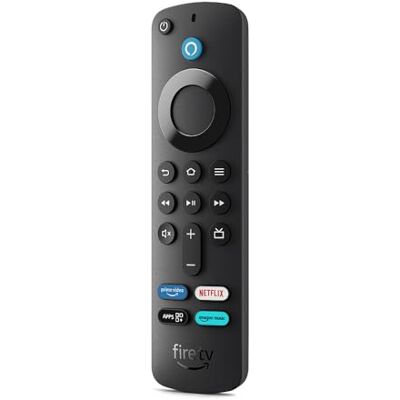 Amazon Alexa-Sprachfernbedienung von für Fire TV mit TV-Steuerungstasten; kompatibles Fire TV-Gerät erforderlich Amazon Alexa-Sprachfernbedienung von für Fire TV mit TV-Steuerungstasten; kompatibles Fire TV-Gerät erforderlich
