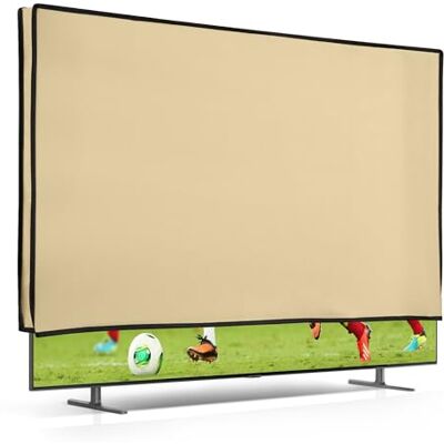 kwmobile 65" TV Abdeckung Indoor Fernseher Hülle Bildschirmschutz Abdeckung TV Bildschirm Staubschutzhülle Fernsehabdeckung Beige kwmobile 65" TV Abdeckung Indoor Fernseher Hülle Bildschirmschutz Abdeckung TV Bildschirm Staubschutzhülle Fernsehabdeckung Beige