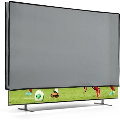 kwmobile 55" TV Abdeckung Indoor Fernseher Hülle Bildschirmschutz Abdeckung TV Bildschirm Staubschutzhülle Fernsehabdeckung Hellgrau kwmobile 55" TV Abdeckung Indoor Fernseher Hülle Bildschirmschutz Abdeckung TV Bildschirm Staubschutzhülle Fernsehabdeckung Hellgrau