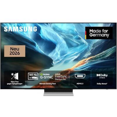 Samsung OLED S90H 4K 83 Zoll (210 cm), UHD Fernseher, Antireflexion mit Glare Free, OLED HDR+, Ultimate Gaming Pack (NVIDIA G-SYNC & AMD FreeSync Pro) mit 165Hz, HDMI 2.1, Dolby Atmos, Smart AI TV Samsung OLED S90H 4K 83 Zoll (210 cm), UHD Fernseher, Antireflexion mit Glare Free, OLED HDR+, Ultimate Gaming Pack (NVIDIA G-SYNC & AMD FreeSync Pro) mit 165Hz, HDMI 2.1, Dolby Atmos, Smart AI TV